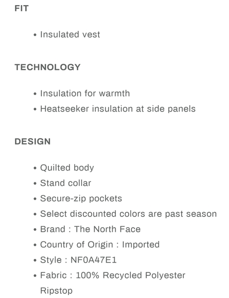 The North Face Vest - Picture 13 of 13